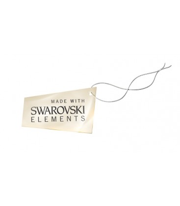 Oorsteker oorbellen met bruine Swarovski steen (12 mm)
