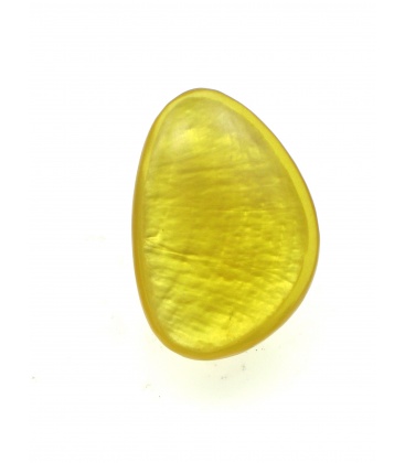 Culture Mix gele oorclips met parelmoer inleg 