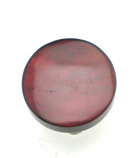 Rode oorclips van parelmoer