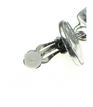 Zilverkleurige metalen oorclips van Toenga