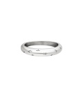 Zilverkleurige ring met sterrenpatroon (18mm)