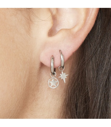 Goudkleurige oorbellen met bedel