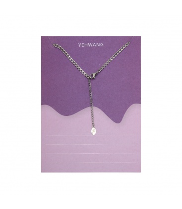 Zilverkleurige halsketting geboortejaar 1987