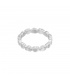Zilverkleurige ring met verbonden hartjes (16)