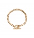 Goudkleurige armband met kapittelslot