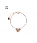 Roségoudkleurige armband met een insect