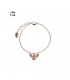 Roségoudkleurige armband met een insect