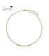 Goudkleurige ketting met de zin SISTERS BY HEART