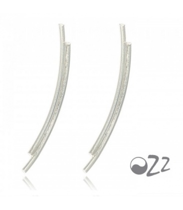 Mooie zilveren (925) earline oorbellen