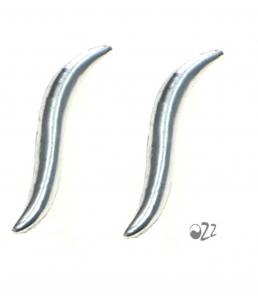925 zilveren earlines in de vorm van een streep
