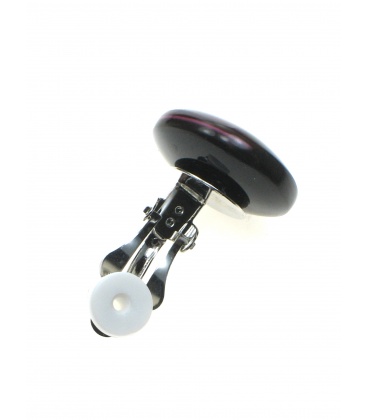 Culture Mix oorclips met donker roze en zwarte invulling