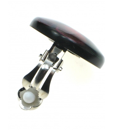 Ronde oorclips met vrolijke kleuren gemaakt door Culture Mix