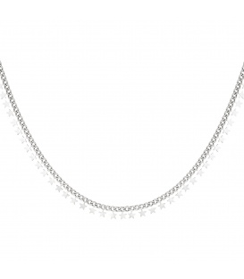 Zilverkleurige halsketting met sterretjes