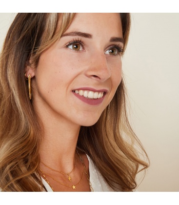 Zilverkleurige halsketting met bliksemschicht