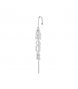 Zilverkleurige oorcrawler met de tekst ´Amour´