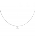 Zilverkleurige halsketting met initiaal Z