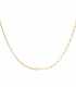 Goudkleurige halsketting met dubbele ketting en bedel met sterretjes