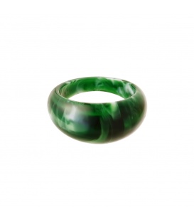 Groene polyhars ring rond (17)