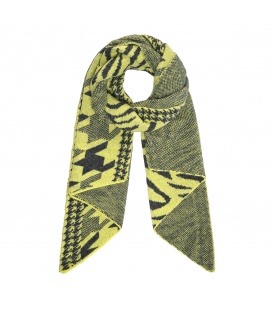 Geel gekleurde winter sjaal