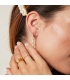 Goudkleurige oorhangers met zirconia steentjes