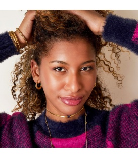 Goudkleurige croissant oorringen