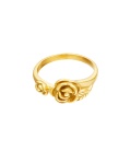 Goudkleurige ring met een roos (16)
