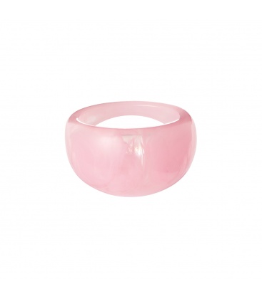 Brede roze ring