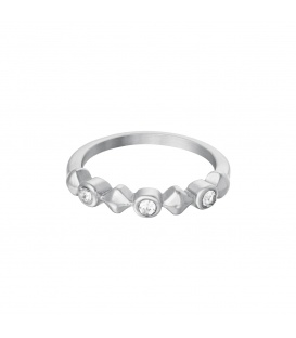 Zilverkleurige ring met zirkoon details (16)