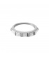 Zilverkleurige ring met vierkante zirkoonstenen (16)