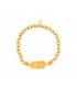 Goudkleurige kralen armband met oranje gummy bear