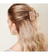 Goudkleurige open haarclip met bruine marmerprint