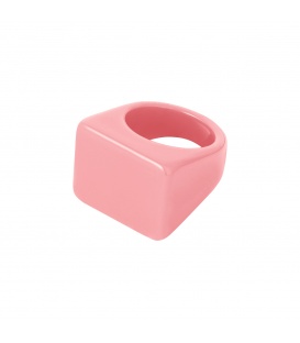Roze vierkante ring