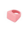 Roze vierkante ring