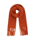 Oranje warme winter sjaal