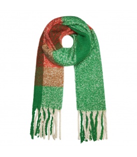 Groen gekleurde warme winter sjaal