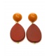 Opvallende Oranje Oorclips - Trendy Accessoires