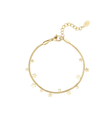 Goudkleurige armband met sterretjes