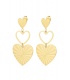 Goudkleurige Harten Oorhangers - Romantische Sieraden voor Elke Gelegenheid