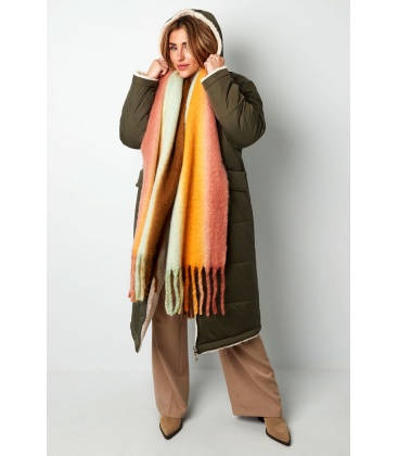 Stijlvolle Lichtroze Winter Sjaal voor Dames - Warm en Trendy