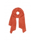 Warm lange oranje sjaal voor een trendy look