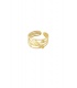Goudkleurige ring met 4 lagen en bedeltjes