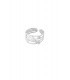 Zilverkleurige Ring met Bedeltjes - Elegante Mode Accessoire