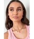 Zilverkleurige Oorhangers met Roze Hart | Elegante Sieraden Online
