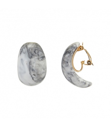 Grote wit getinte oorclips