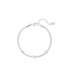 Zilverkleurige armband met 3 harten