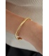 Zilverkleurige bangle armband