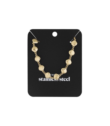 Goudkleurige halsketting met schelpen