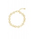 Goudkleurige armband met bloemen bedeltjes