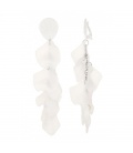 Witte lange oorclips met leuke hangers