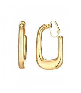 Oorclips goudkleurig met minimalistisch design en glanzende afwerking